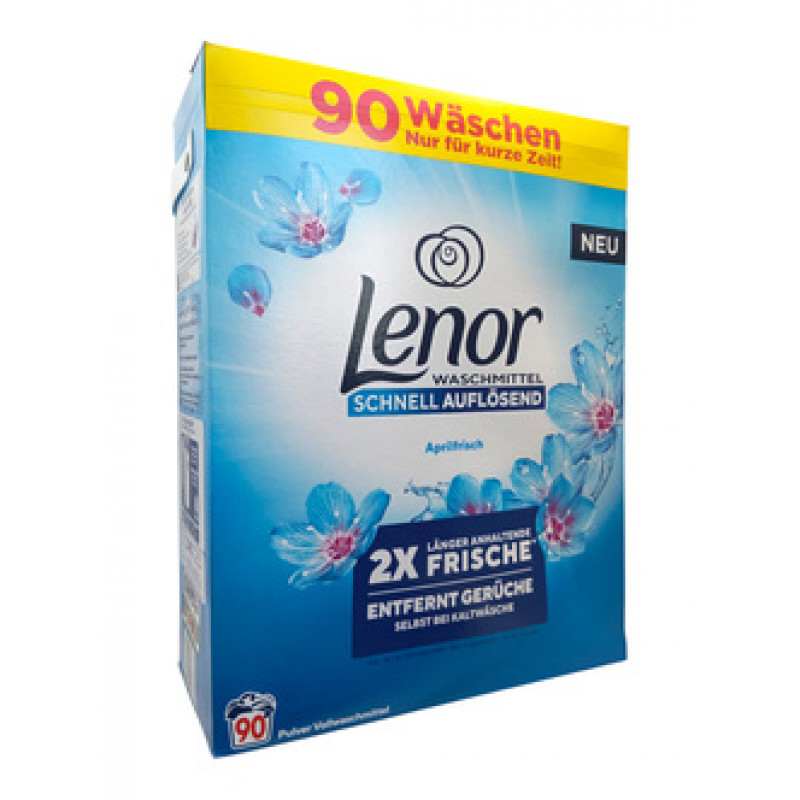 Lenor universālais veļas pulveris Aprilfrisch 4.95kg 90mazg. reizēm