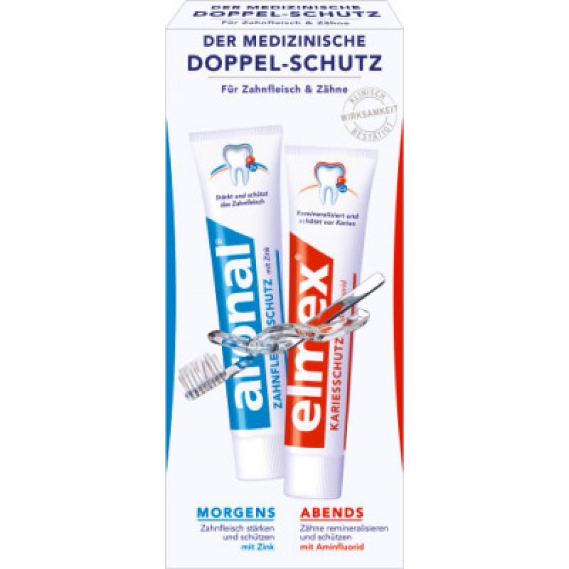 Elmex + Aronal zobu pastas komplekts 2x75ml