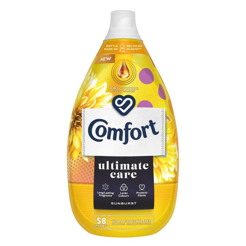 Comfort veļas mīkstinātājs Ultimate Care Sunburst 870ml