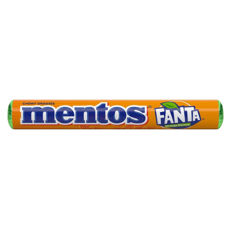 Mentos Fanta dražejas ar apelsīnu garšu 37.5g