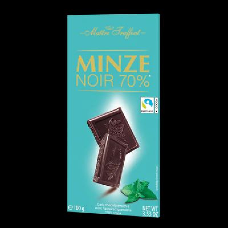 Šokolāde Minze Noir 70%100gr Maitre Truffout/Austrija