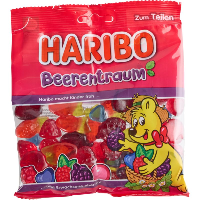 Haribo želejveida konfektes Beerentraum 160g