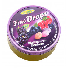 Konf.ledenes Fine Drops Waldbeeren Bonbons 200g