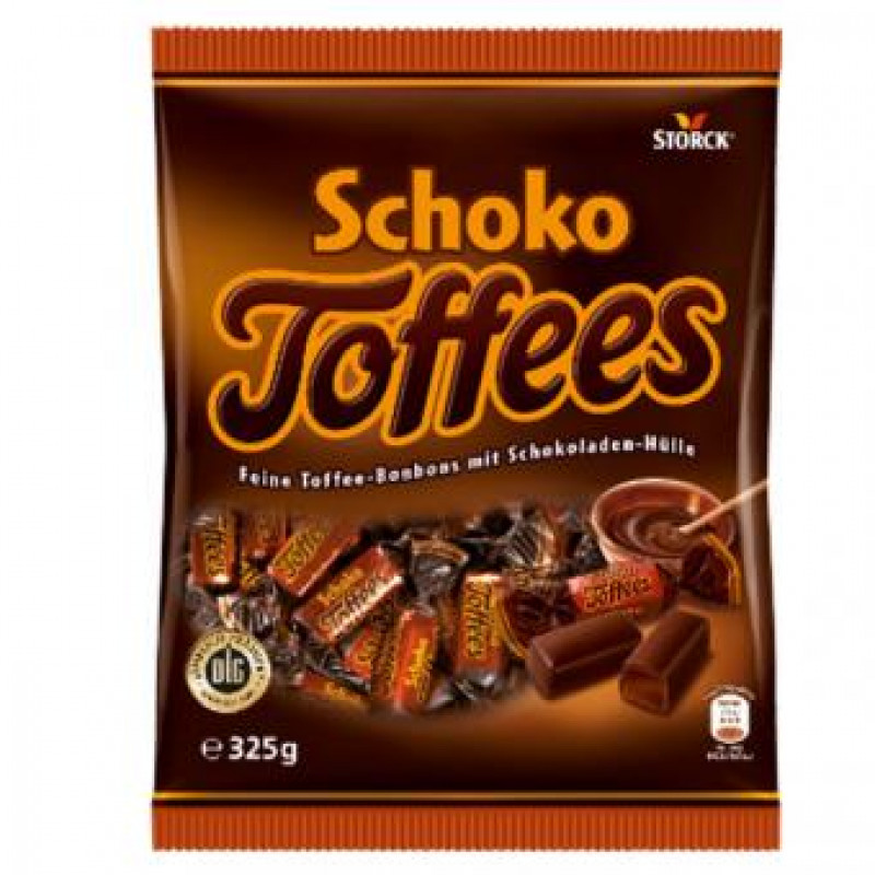 Storck konfektes ar īrisa pildījumu Schoko Toffees 325g