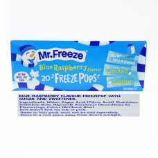 Mr Freeze sasaldējamas suliņas ar zilo aveņu garšu 20gab