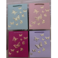 Dāvanu maisiņš 18 24 8.5cm mazie tauriņi