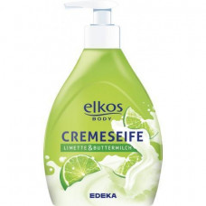 ELKOS šķidrās ziepes Cremeseife Limette and buttermilch (zaļas) 500ml