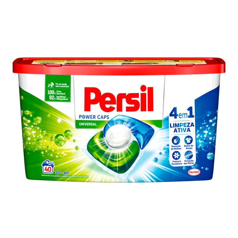 Persil Universal Power Caps kapsulas veļas mazgāšanai Universālas 40gab