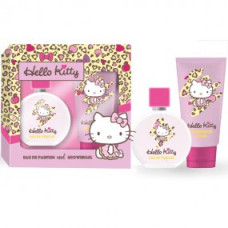 Hello Kitty dāvanu komplekts Sweet Leopard 50ml smaržas + 100ml dušas želeja