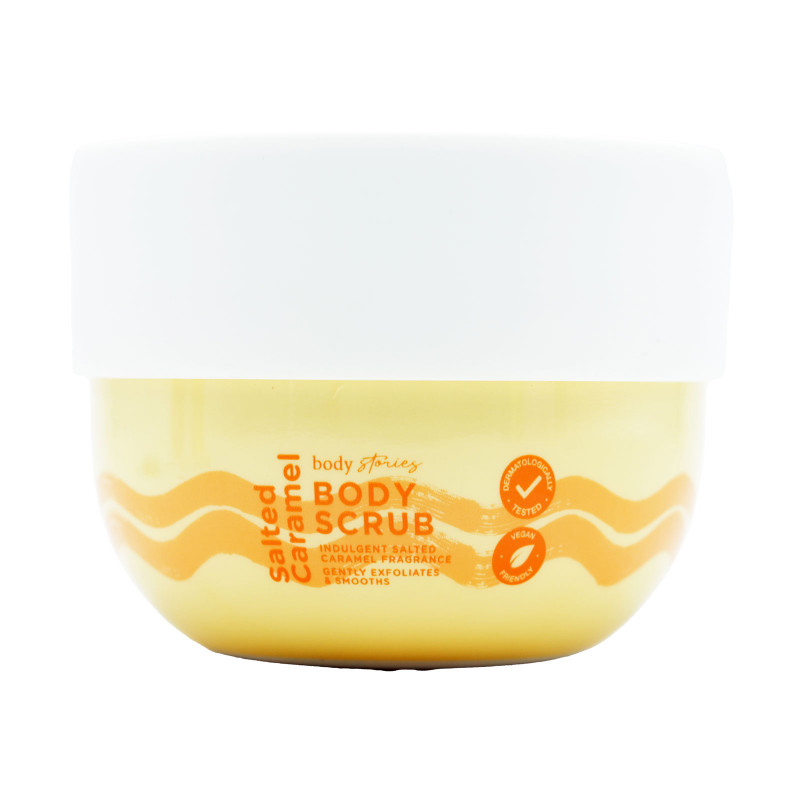 Body Stories ķermeņa skrubis salted caramel 250g