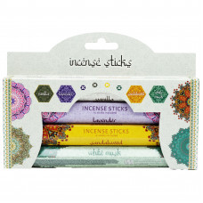 Pan Aroma vīraka kociņi 4paka vaniļa/sandalkoks/lavanda/white musk