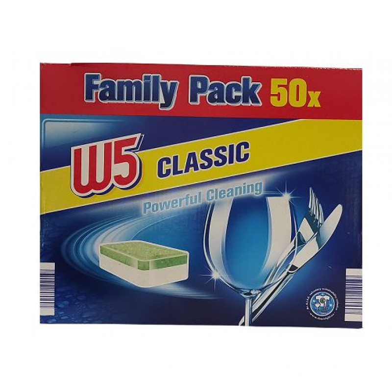 W5 trauku mazgāšanas kapsulas Classic 50gb
