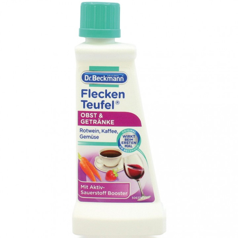Dr.Beckmann Fleckenteufel līdzeklis vīna, kafijas un dārzeņu radīto traipu tīrīšanai 50ml 