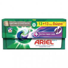 Ariel kapsulas veļas mazgāšanai Extra Fiber Care 26gab.