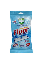 Green Shield antibakteriālas mitrās salvetes grīdai 24gb extra lielas