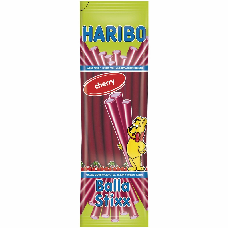 Haribo želejveida konfektes Balla Balla Cherry Kirsch 200g
