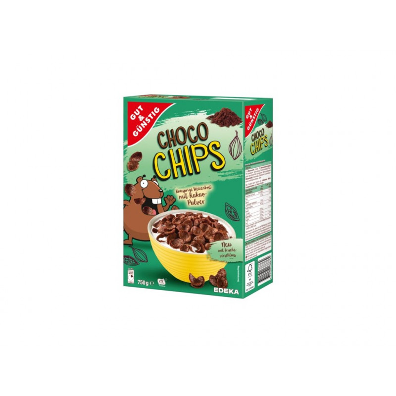 GG brokastu pārslas Coco Chips ar šokolādi 500g