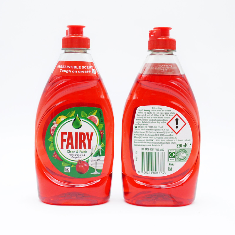 Fairy šķidrais trauku mazgāšanas līdzeklis Pomegranate & Honeysuckle 320ml