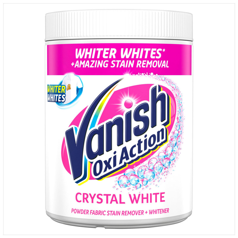 Vanish Oxi Action traipu izņēmējs baltiem audumiem Crystal White 940g