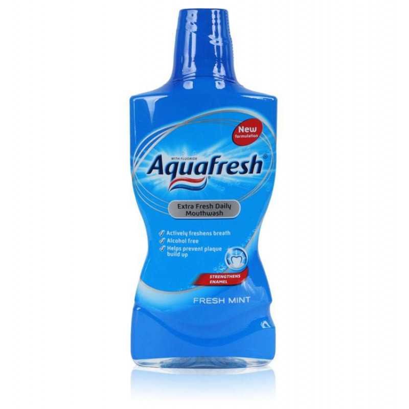Aquafresh mutes dobuma skalošanas līdzeklis Fresh Mint 500ml