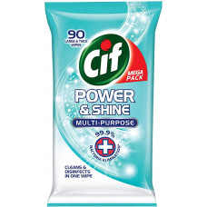 CIF antibakteriālās mitrās salvetes power&shine 90gb iepak