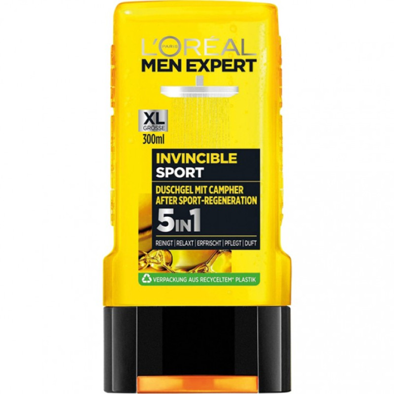 L'Oreal Men Expert dušas želeja Invincible Sport 250ml 