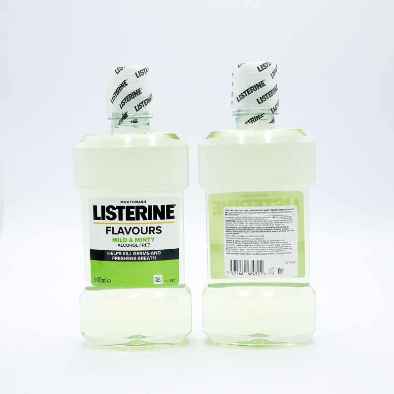 Listerine mutes dobuma skalošanas līdzeklis Mild and Minty 500ml