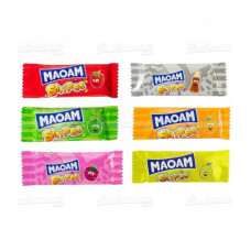 Haribo Maoam Stripes košļājamās konfekšu strēmelītes dažādi veidi 1gab.