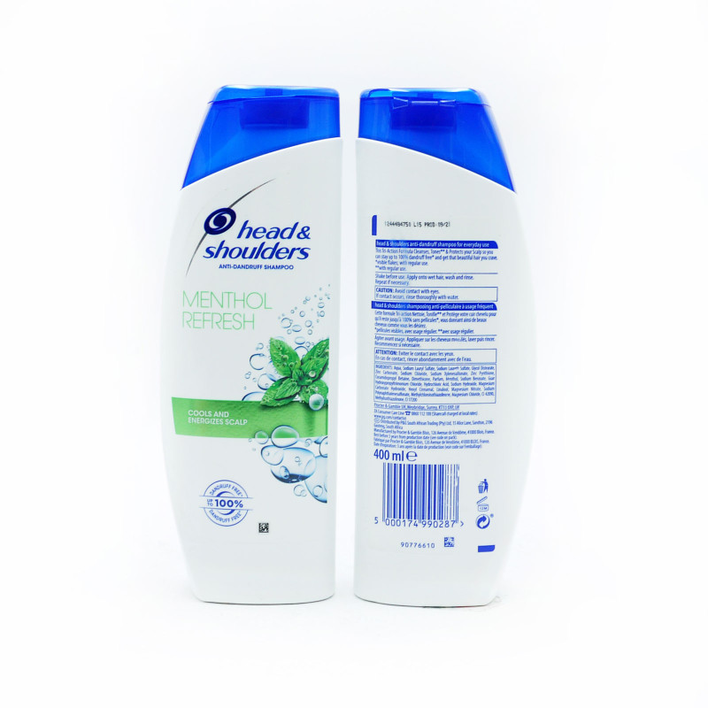 Head & Shoulders šampūns Menthol Refresh 400ml