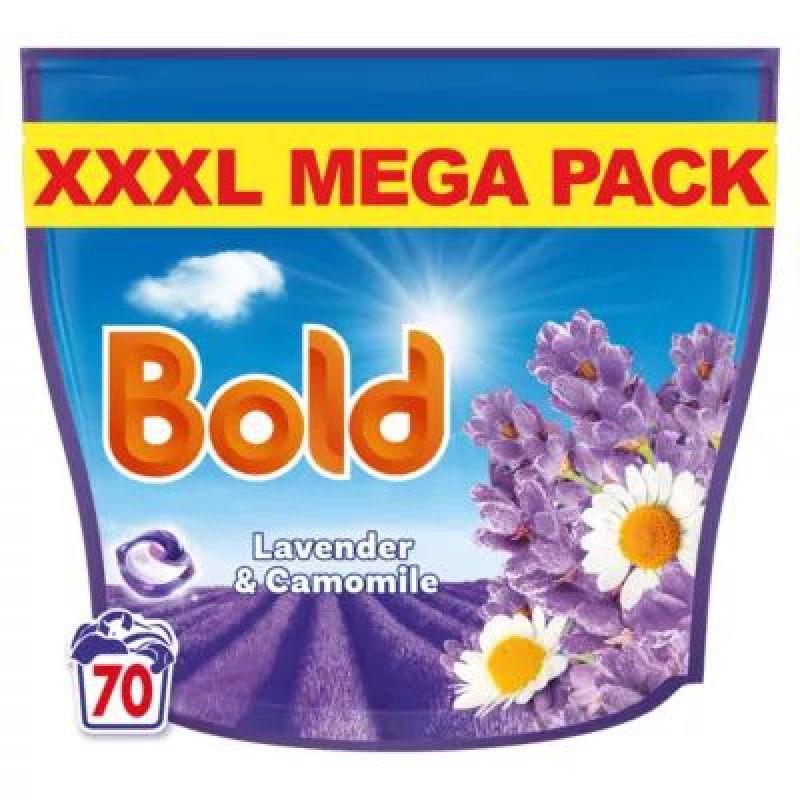 Bold 2in1 kapsulas veļas mazgāšanas Lavanda&kumelīte 70gb
