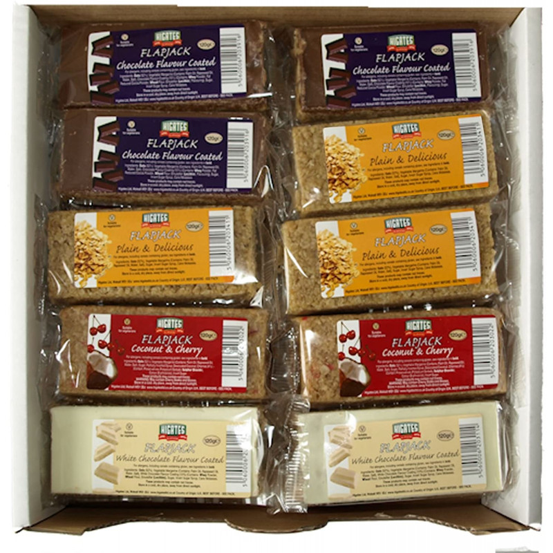 Higates Vegetarian Flapjacks Mixed Case 120g