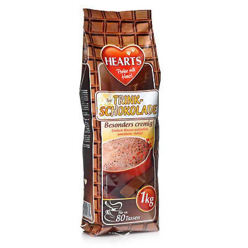 Hearts šokolādes dzēriens Trinkshokolade 1kg