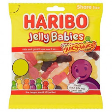 Haribo želejveida konfektes UK Jelly Babies 200g