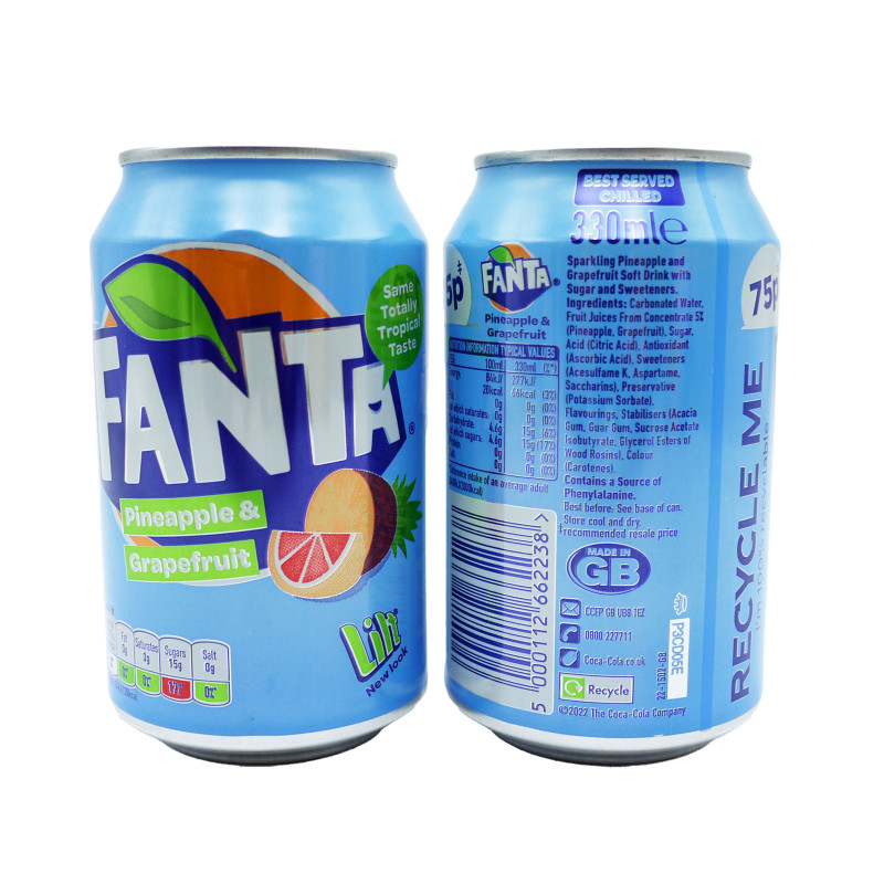 Fanta dzēriens Tropical 330ml