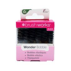 Brushworks Wonder Bobbles matu gumijas Black 6gab.