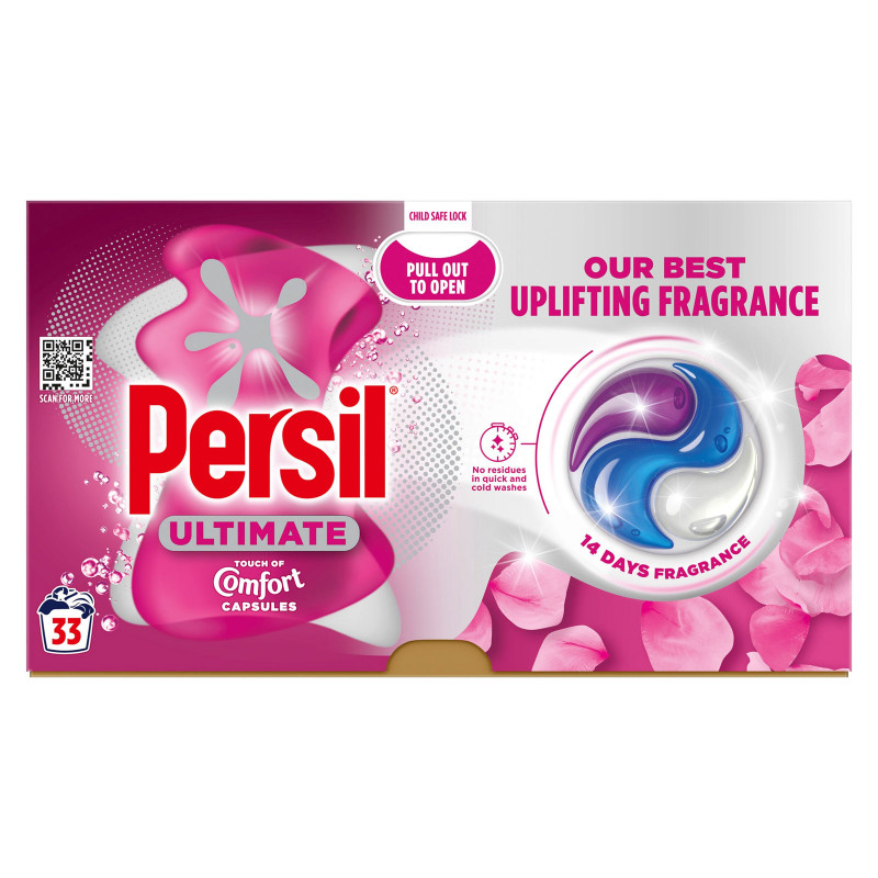 Persil veļas mazgāšanas kapsulas Ultimate touch visai veļai 33gb