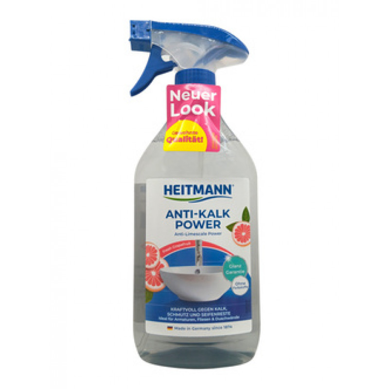 Heitmann tīrīšanas līdzeklis anti-kalk power spray 500ml ar greipfrūta smaržu