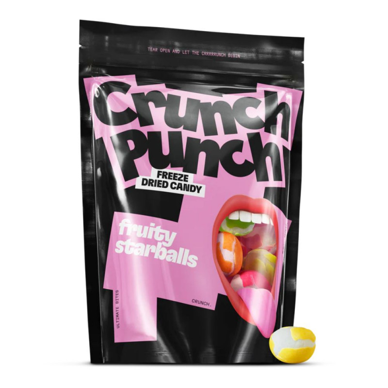 Freeze-Dried Fruity Starballs liofilizēti kraukšķīgie konfekšu gabaliņi 100g
