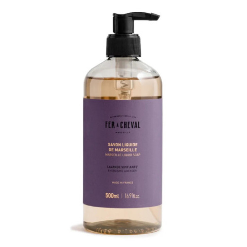 Marseļas šķidrās ziepes Energising Lavender 500ml (Francija) ar uzmundrinošu lavandas aromātu 