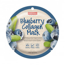 Purederm melleņu kolagēna maska Blueberry Collagen 18g