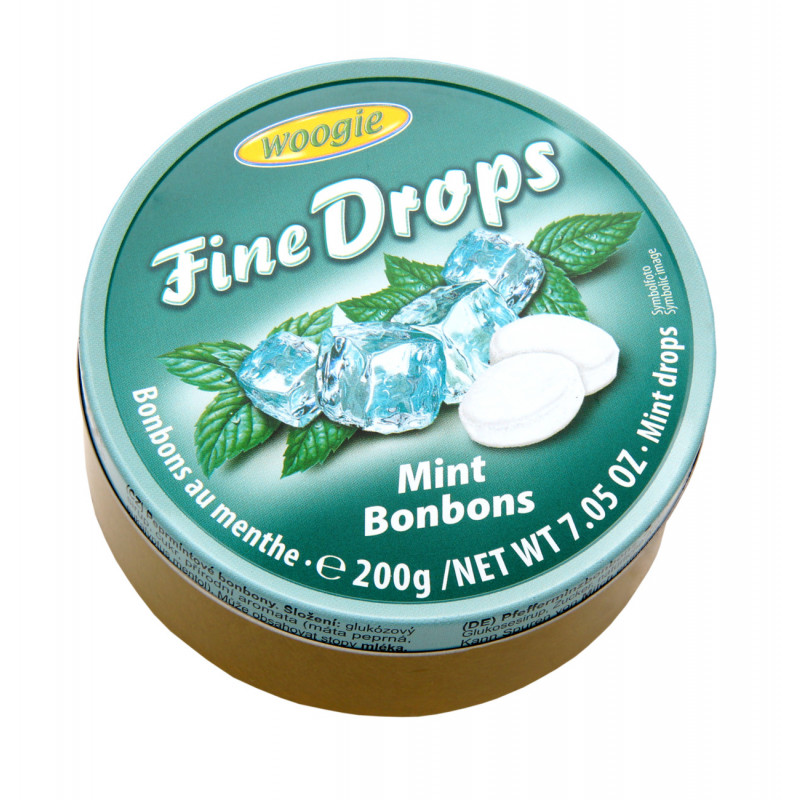 Konf.ledenes Fine Drops Mints 200g