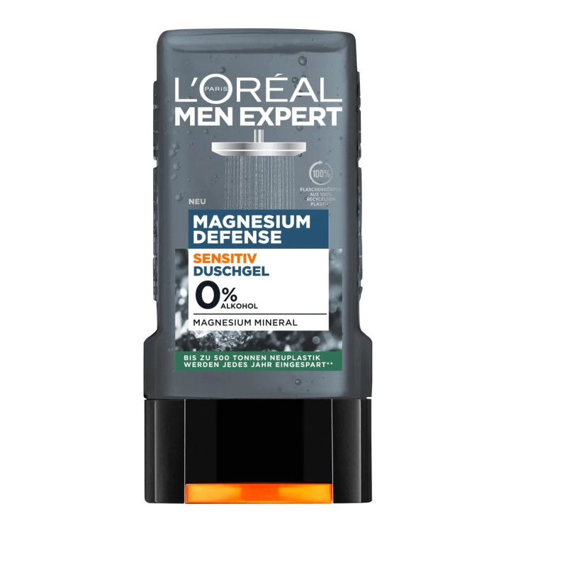 L'oreal dušas želeja un šampūns Magnesium Defense 250 ml