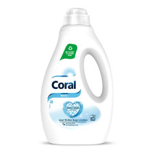 Coral līdzeklis baltas veļas mazgāšanai White+ 1L 20mazg.reizēm