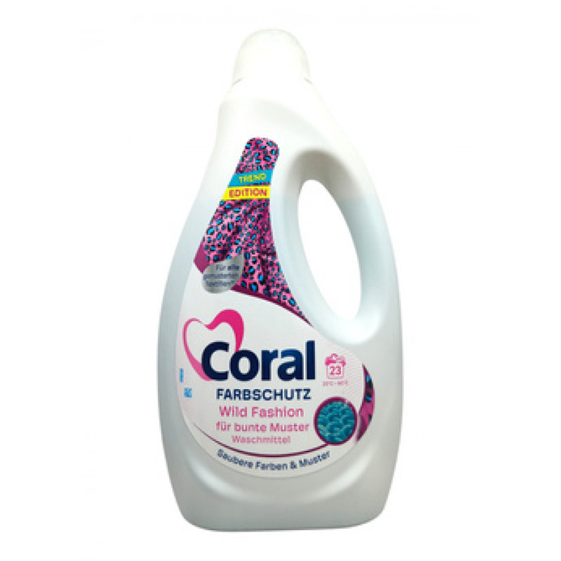 Coral 23 Veļas mazgāšanas līdzeklis krāsainai veļai 1.15 L Wild Fashion