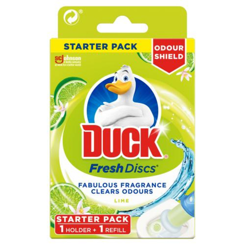 Duck toilet discs želeja tualetes podam Lime zest 6's 36ml