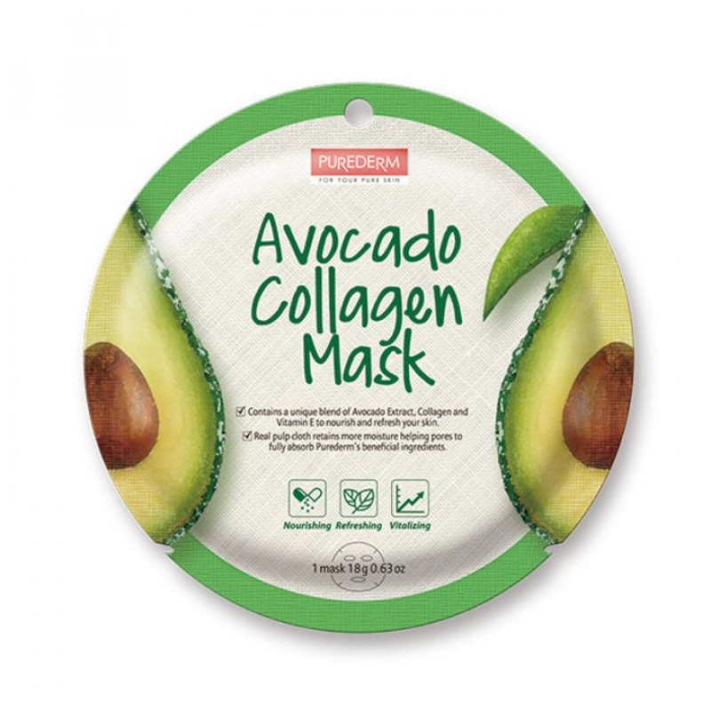 Purederm Avokado kolagēna maska Avocado Collagen 18g