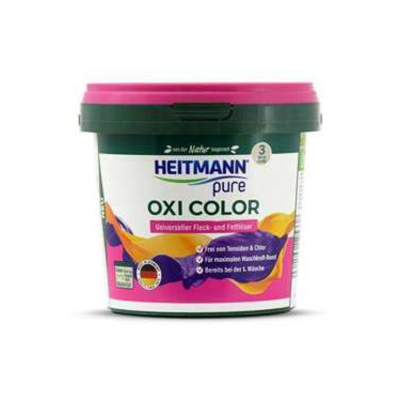 Heitmann Oxi Color Pure traipu tīrīšanas līdzeklis krāsainai veļai 500g