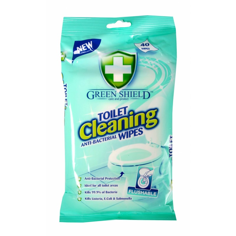 Green Shield mitrās salvetes tualetes podam Toilet Cleaning 40gb