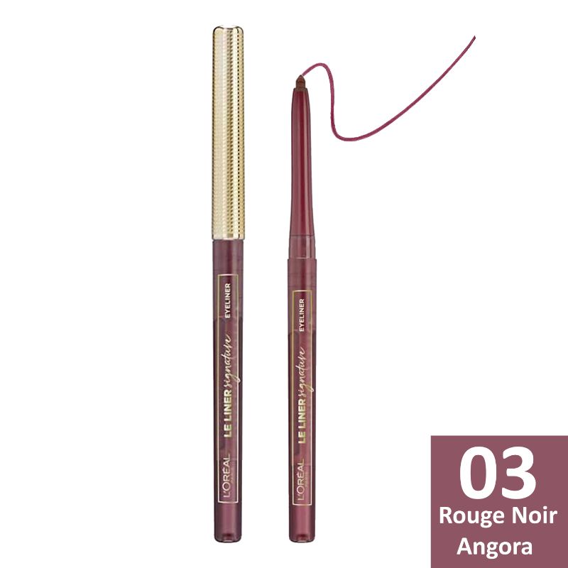 L'oreal ūdens noturīgs acu laineris tonis: L'Oreal Paris -  03 Rouge Noir Angora