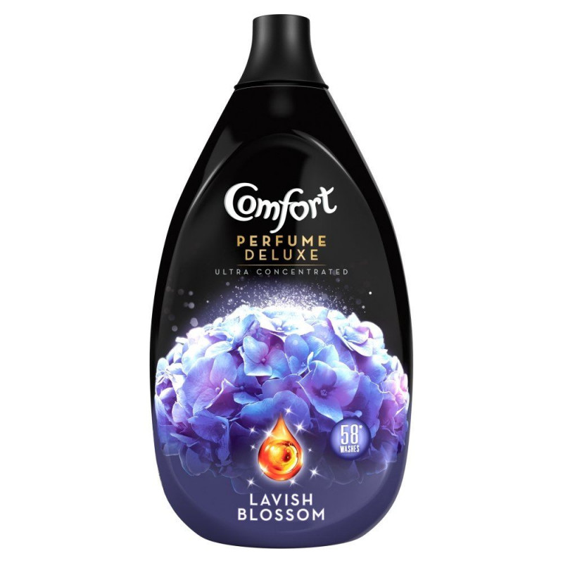Comfort veļas mīkstinātājs 58 reizēm deluxe perfume LAVISH BLOSSOM 870 ML